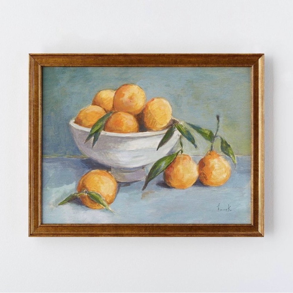 Citrus Harvest Framed Wall Canvas Antique Gold Target Studio McGhee